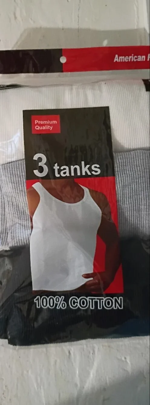 Premium Quality Men's 3-Pack Tank Tops - White, Gray, Black